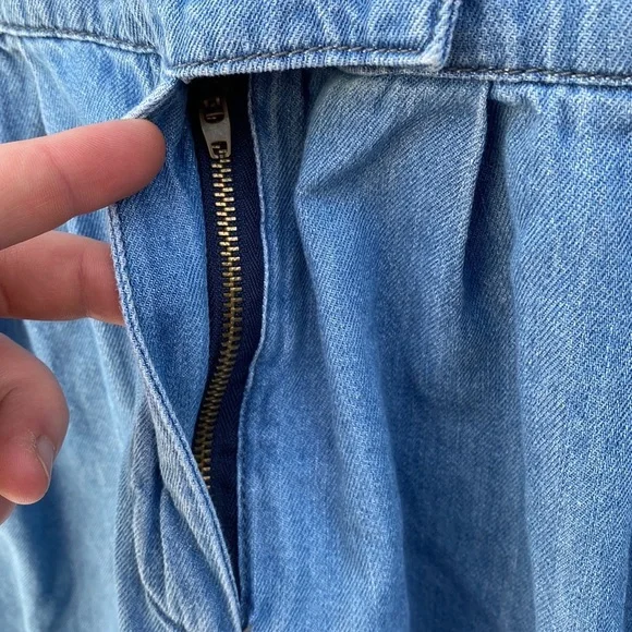 Life In Progress Denim Romper - Picture 3 of 9